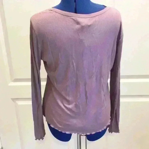 ππ NWT SO long sleeve rib knit henley. - Picture 2 of 5